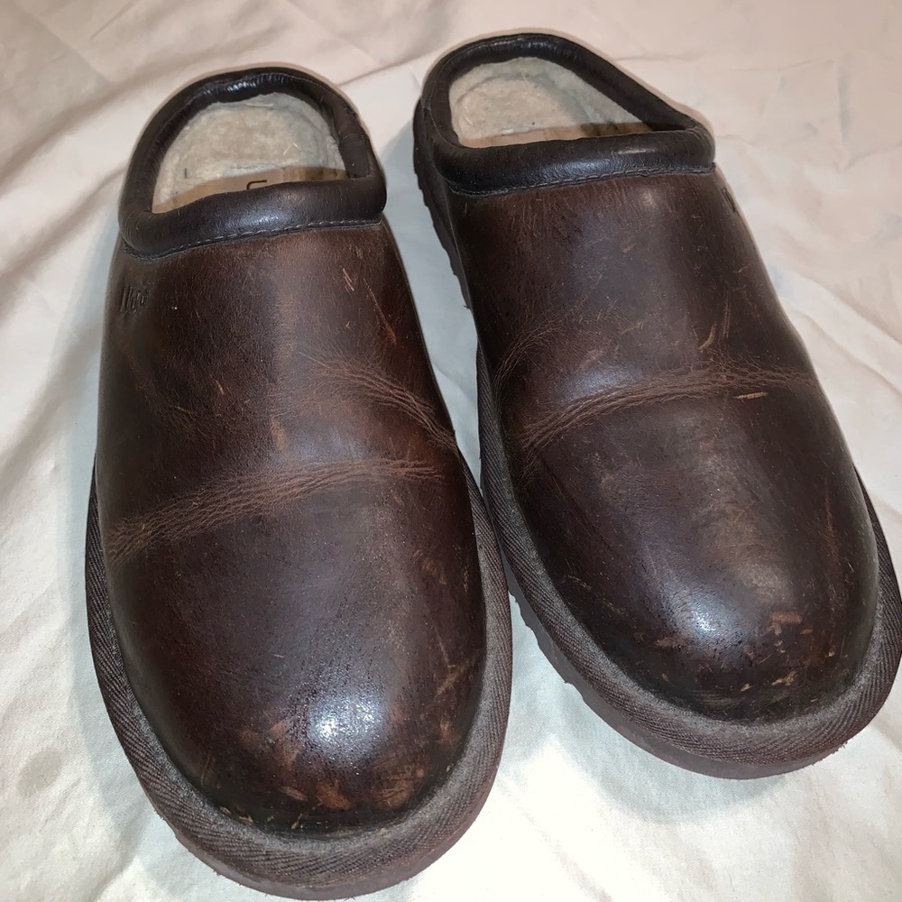 UGGS Leather Slip-Ons